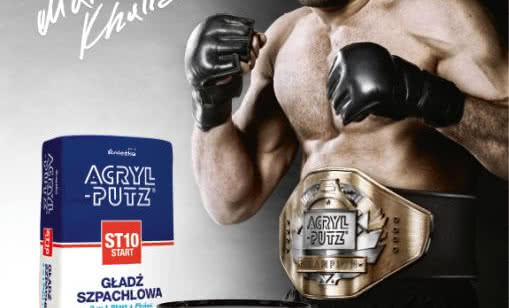 Mamed Khalidov w kampanii Śnieżka ACRYL-PUTZ®