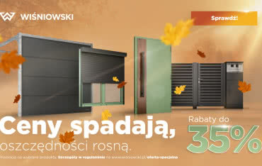 Nowe okna, drzwi i brama? Teraz taniej! Jesienna promocja WIŚNIOWSKI